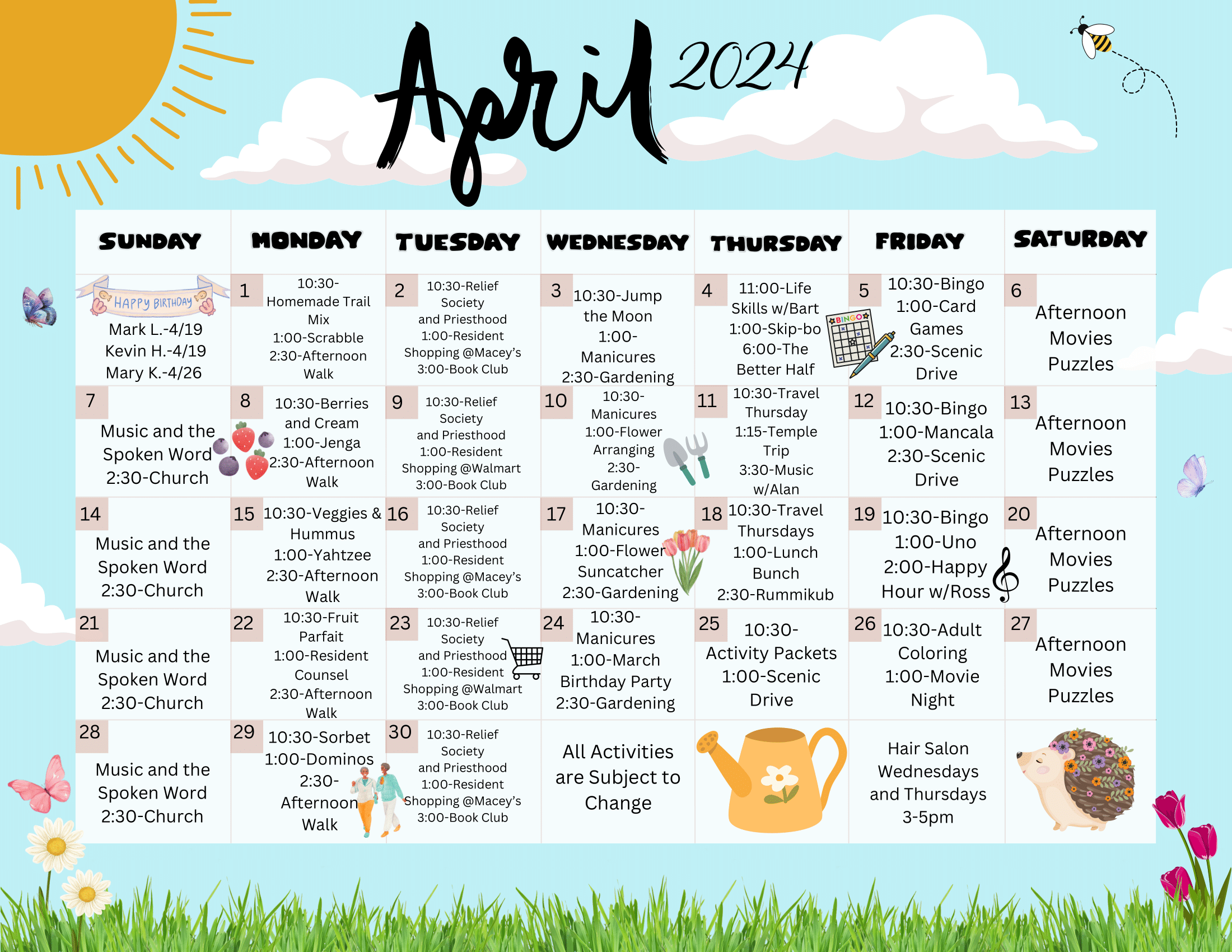 April Calendar-1