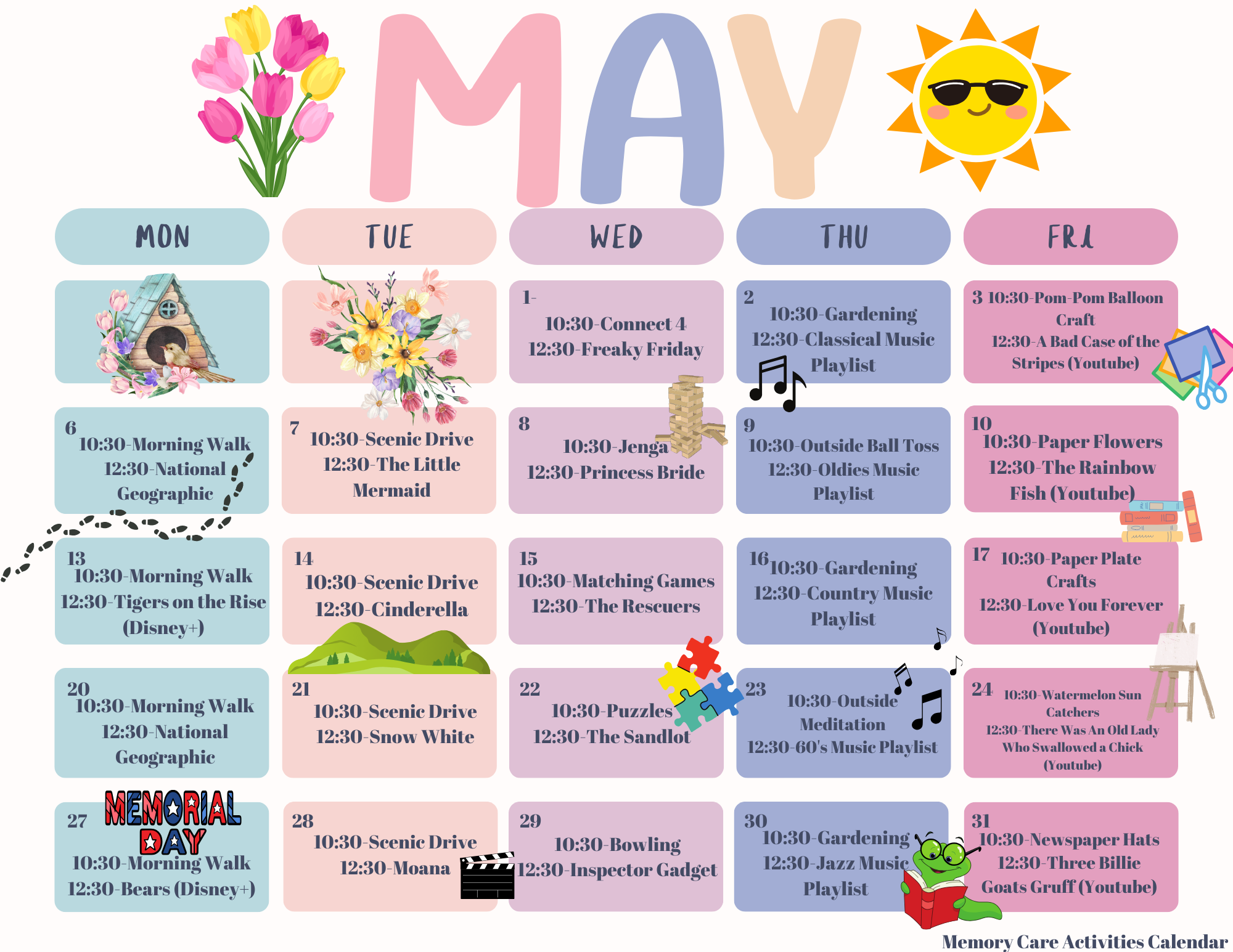 MC May Calendar